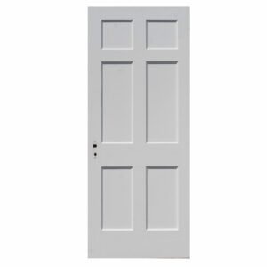 Salvaged 31” Antique Six-Panel Solid Wood Door Salvaged 31” Antique Six-Panel Solid Wood Door