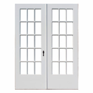 Pair of Reclaimed 60″ French Doors, Early 1900s