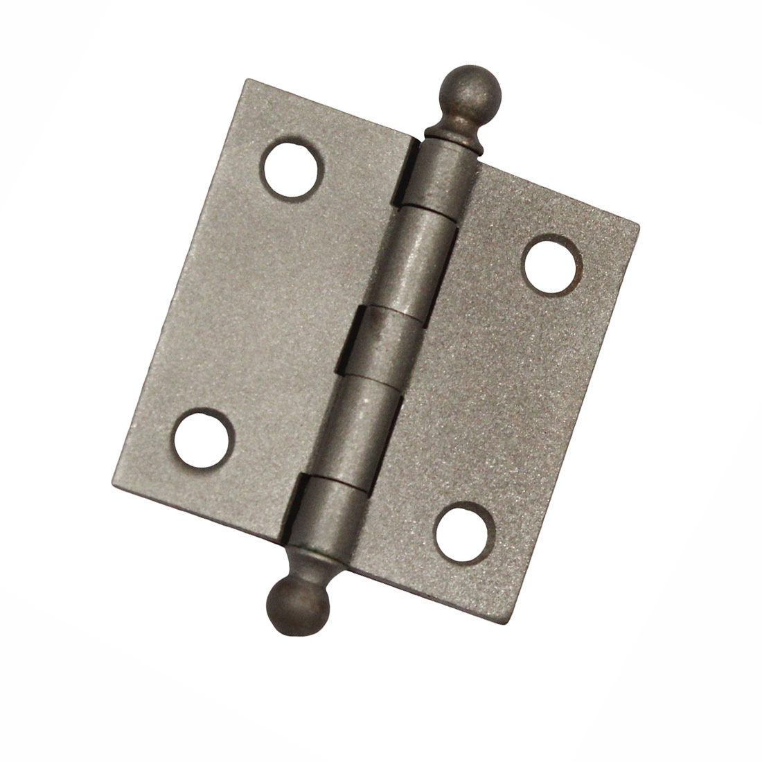 Petite Antique New Old Stock Cabinet Hinges with Ball Finials