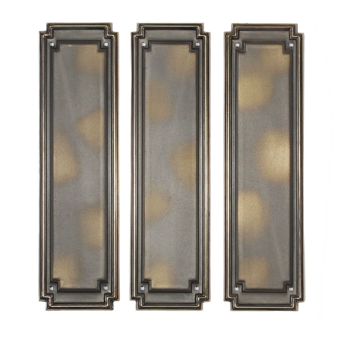 Antique “Andros” Push Plates by Norwalk, New Old Stock