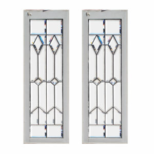 Matching Antique American Leaded and Beveled Glass Windows Matching Antique American Leaded and Beveled Glass Windows