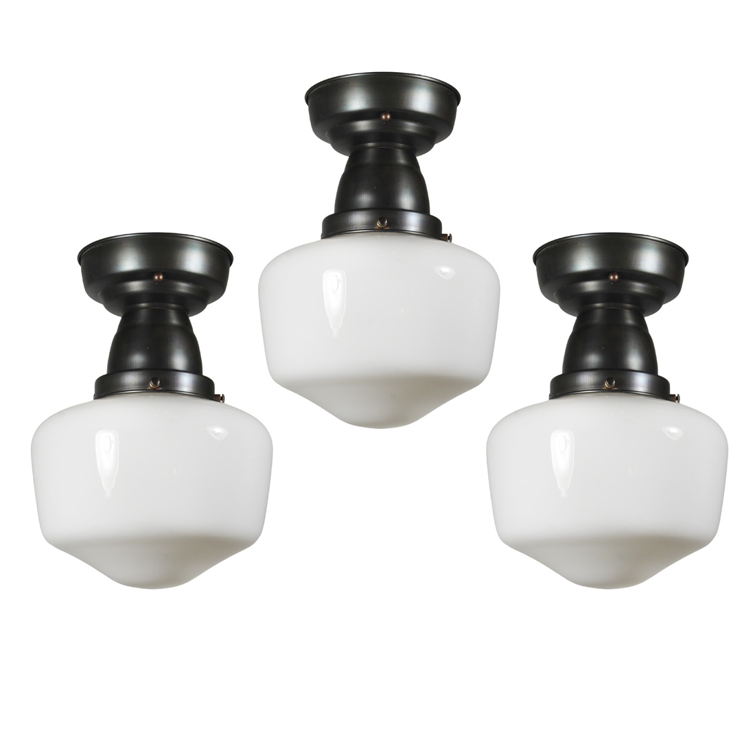 Matching Flush Mount Schoolhouse Lights, Antique Lighting