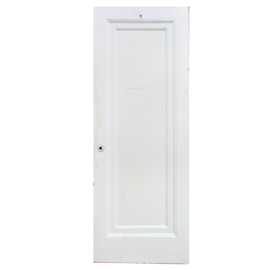 Reclaimed Antique 30” Single-Panel Solid Wood Door, Mirror