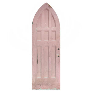 Antique 32″ Gothic Arch Door, Early 1900’s