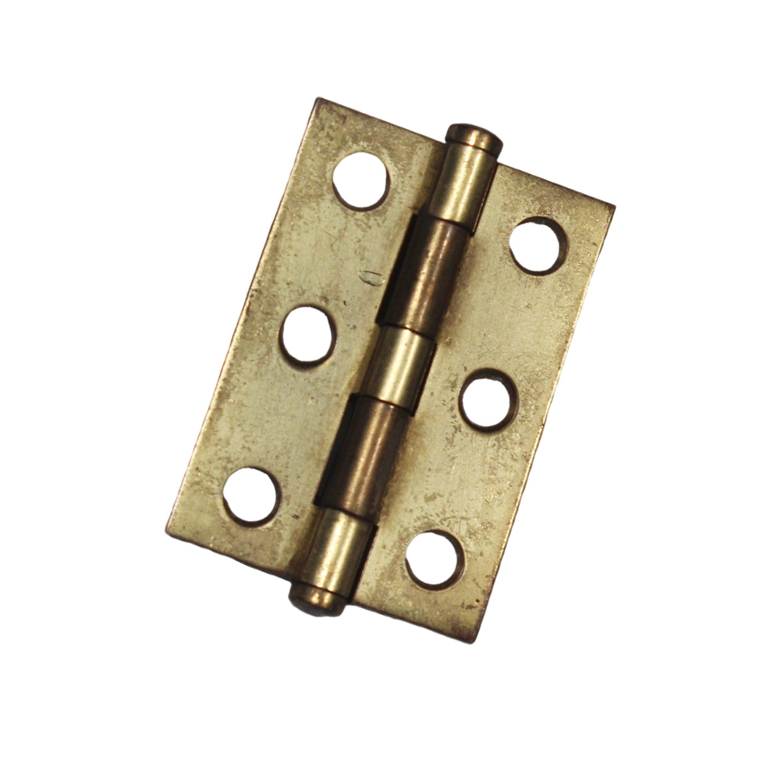 Petite Antique Brass Cabinet Hinges, New Old Stock