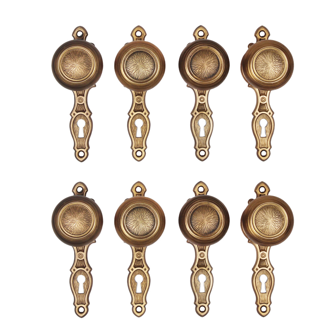 Antique Bronze “Derbian” Door Hardware Sets, Yale & Towne