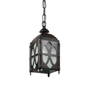 Antique Gothic Revival Lantern with Glass, Early 1900’s Antique Gothic Revival Lantern with Glass, Early 1900’s