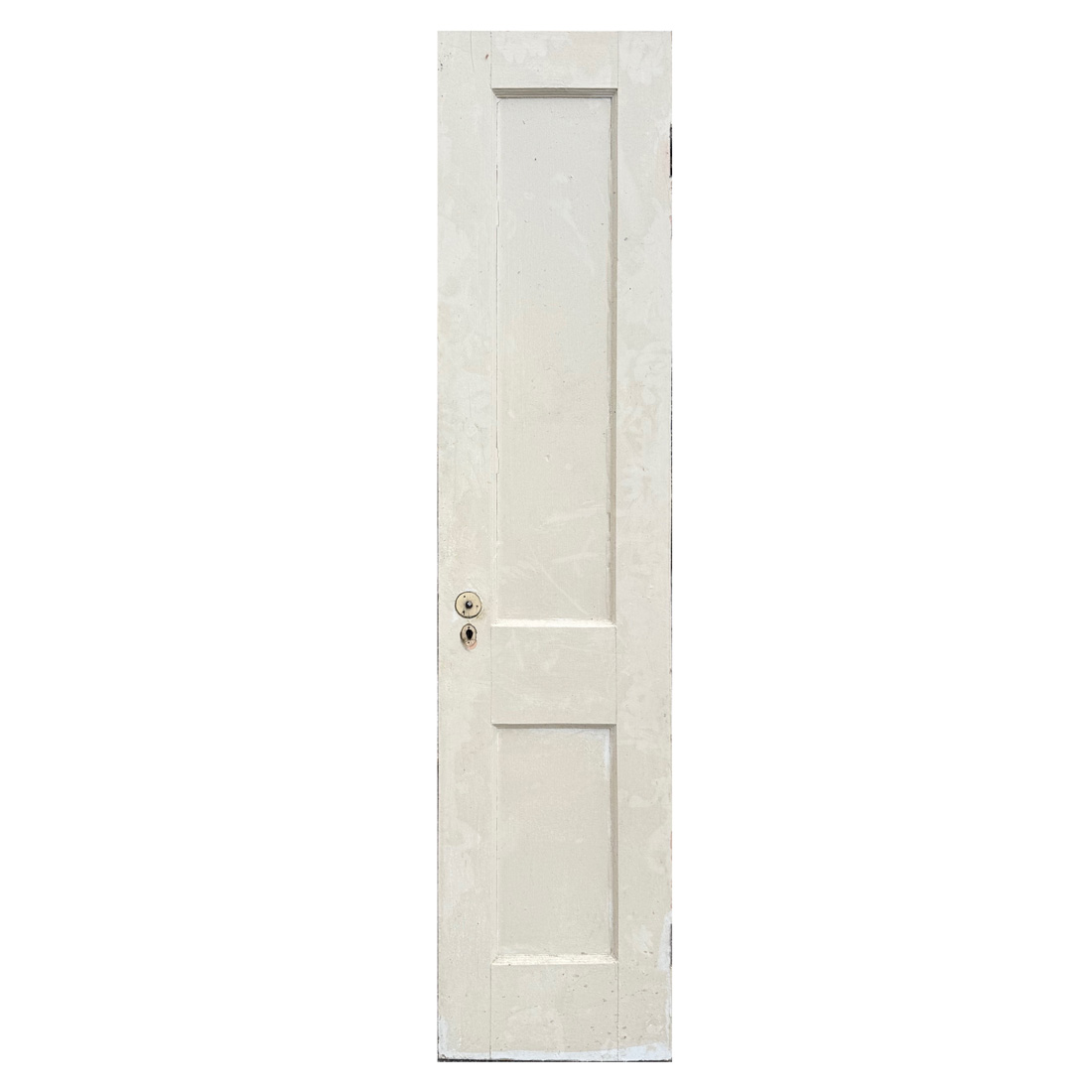Narrow Salvaged 18” Two-Panel Solid Wood Door