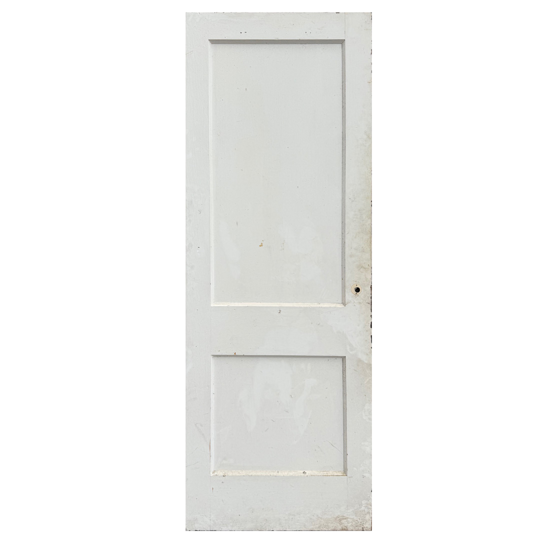 Reclaimed 30” Two-Panel Solid Wood Door, c. 1920