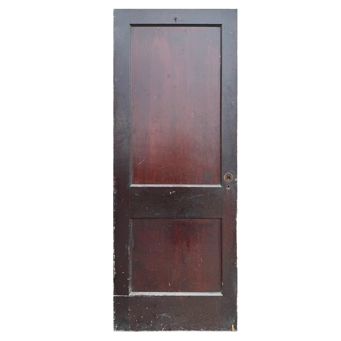 Salvaged Antique 32” Two-Panel Solid Wood Door