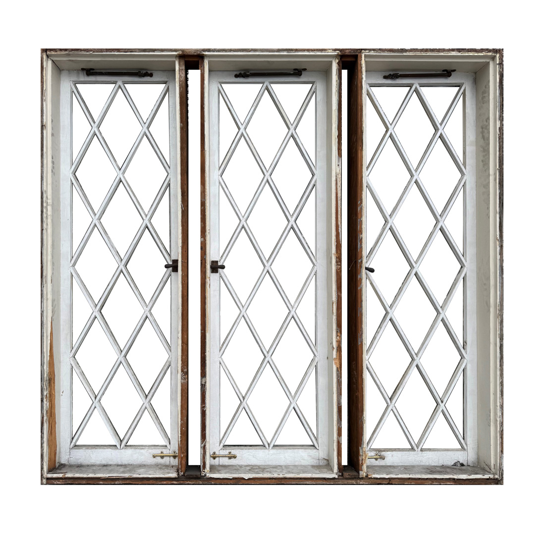 Set of Antique Lattice Windows, c. 1920