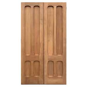 Pair of Antique 56″ Solid Mahogany Doors, c. 1860