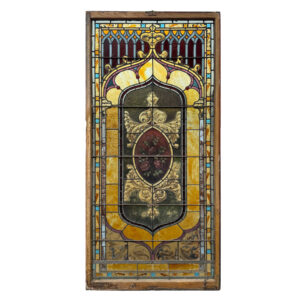 Large Antique American Stained Glass Window, Early 1900’s