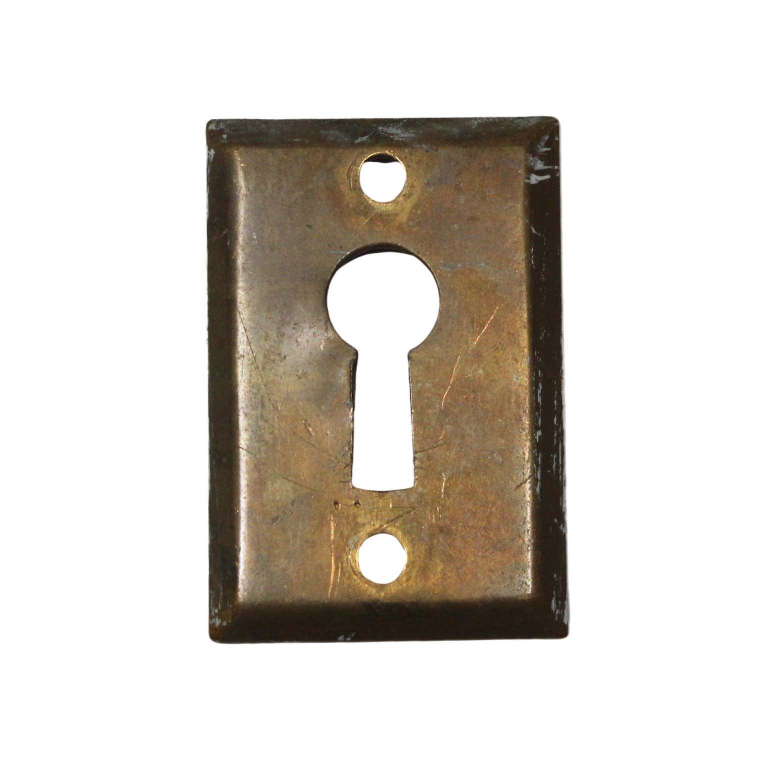 Antique Brass Keyhole Escutcheons, c. 1880