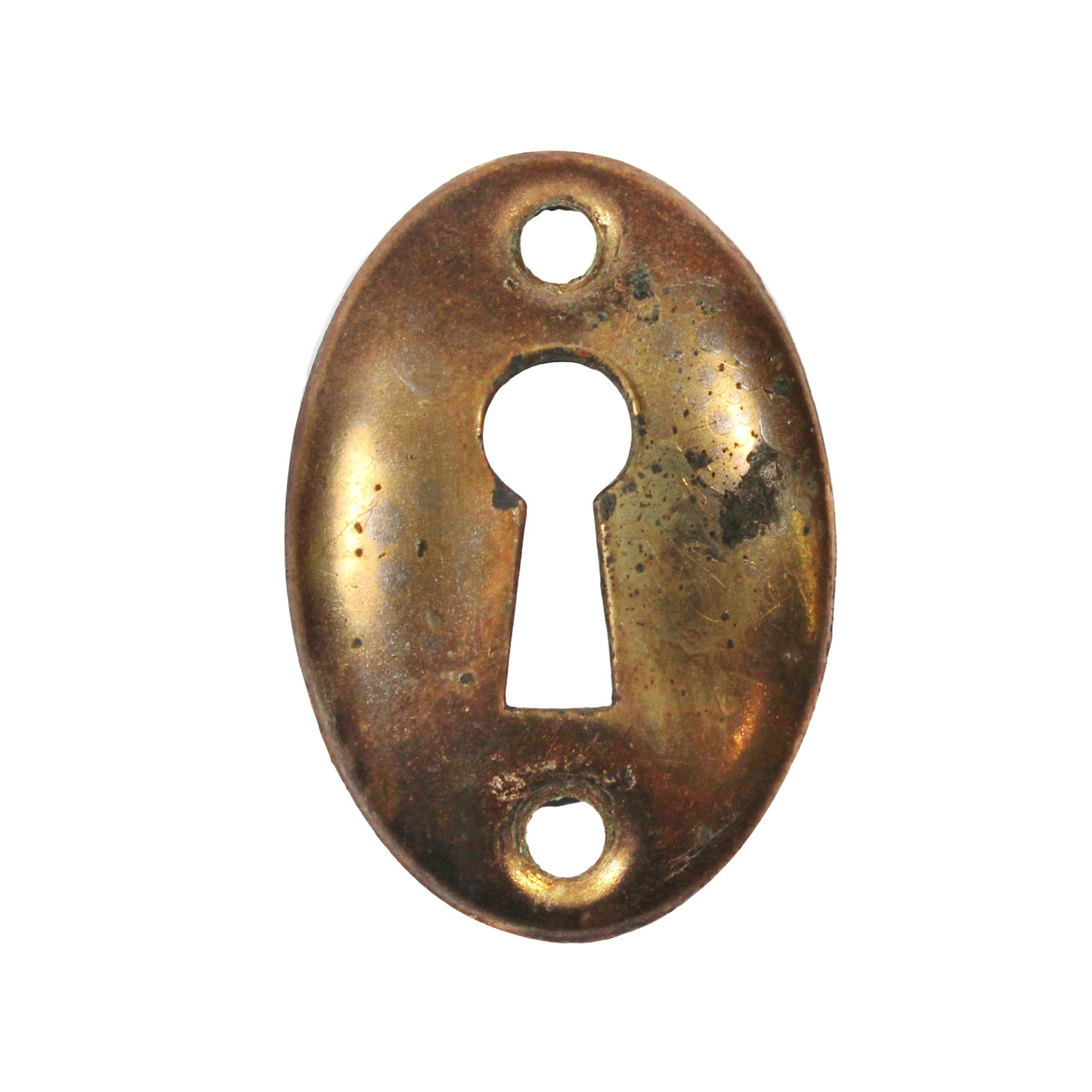 Antique Brass Keyhole Escutcheons, Early 1900’s