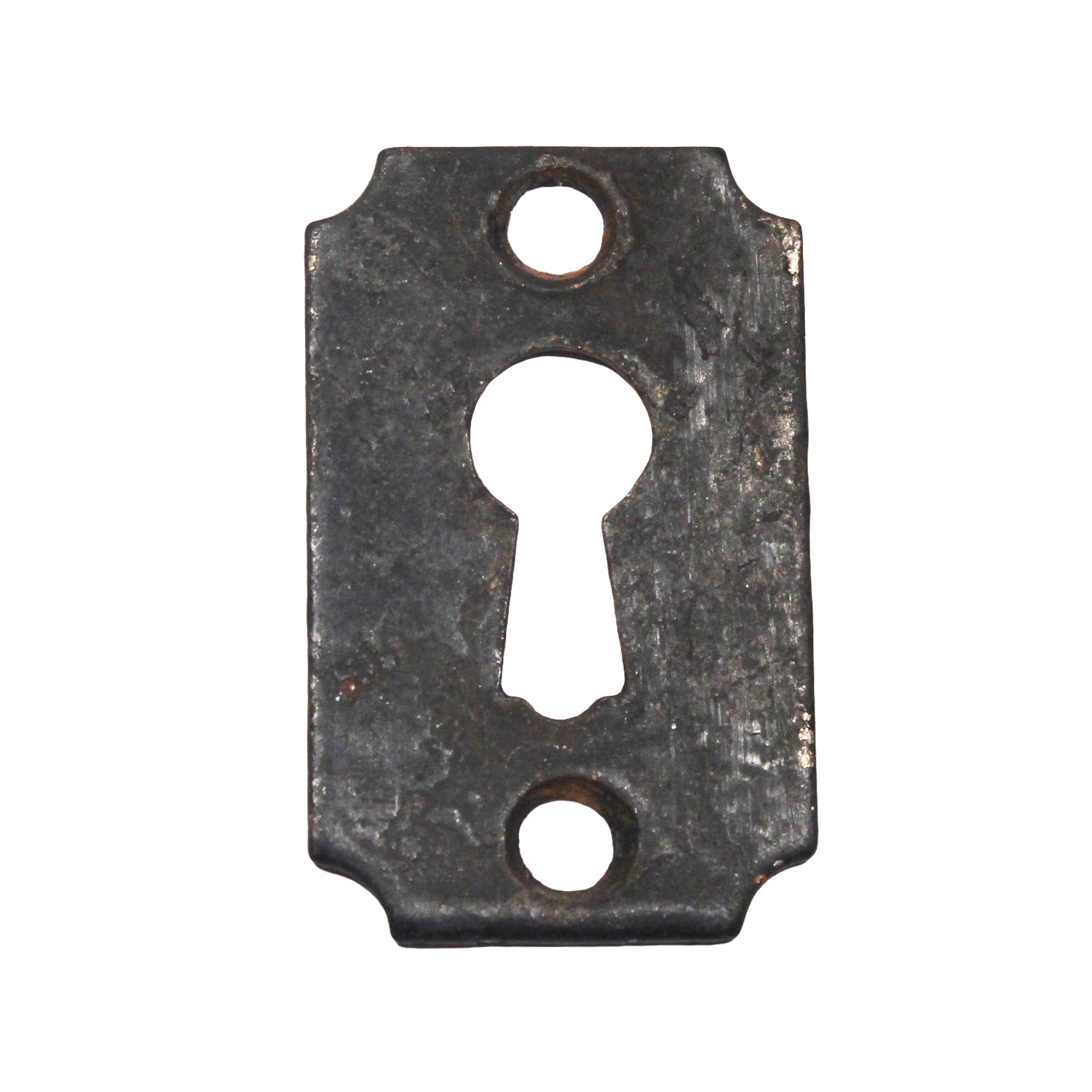 Antique Cast Iron Keyhole Escutcheon, Late 19th Century