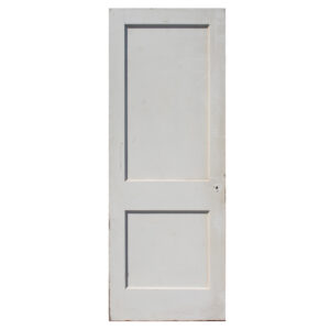 Salvaged 30” Two-Panel Solid Wood Door, Early 1900’s
