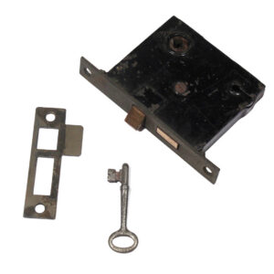 Antique Mortise Lock Sets with Key & Striker by Sargent, New Old Stock