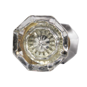 Antique Octagonal Glass Door Knob Sets