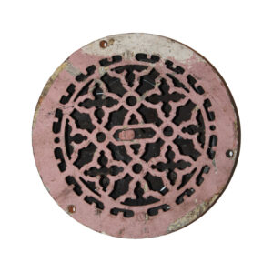 Antique Circular Cast Iron Heat Register, 9.5″