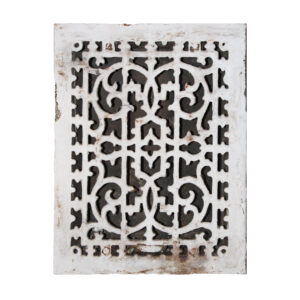 Antique Salvaged Cast Iron Floor Register, 11″ x 14″