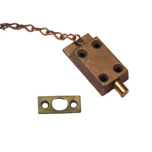 Petite Antique Surface Mount Head Bolts with Catches, New Old Stock Petite Antique Surface Mount Head Bolts with Catches, New Old Stock