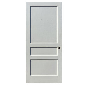 Antique 36” Three-Panel Solid Wood Door, c. 1930 Antique 36” Three-Panel Solid Wood Door, c. 1930