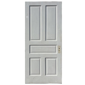 Reclaimed 36” Five-Panel Solid Wood Door, c. 1930 Reclaimed 36” Five-Panel Solid Wood Door, c. 1930