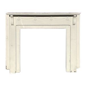 Antique Fireplace Mantel with Flowers, c. 1930