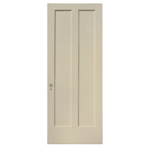Reclaimed Solid Wood Vertical Two-Panel 32″ Door, Early 1900’s