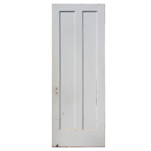 Antique Solid Wood Vertical Two-Panel 30″ Door, Early 1900’s