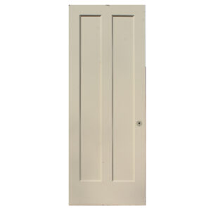 Salvaged Solid Wood Vertical Two-Panel 30″ Door, Early 1900’s