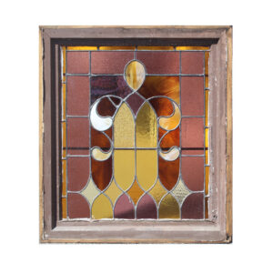 Salvaged Antique American Stained Glass Window