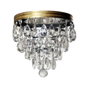 Antique Brass Flush-Mount Wedding Cake Chandelier Antique Brass Flush-Mount Wedding Cake Chandelier
