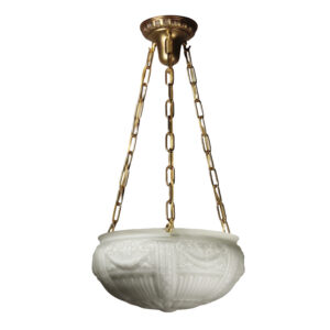 Antique Inverted Dome Chandelier, Neoclassical Lighting