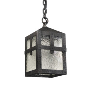 Antique Cast Iron Lantern Pendant, c.1910