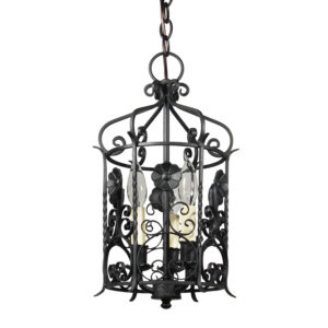 Antique Cast Iron Pendant Light, Early 1900’s