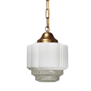 Petite Art Deco Skyscraper Pendant Light, c. 1930 Petite Art Deco Skyscraper Pendant Light, c. 1930