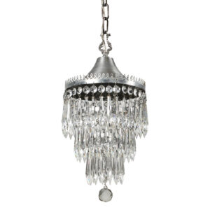 Petite Antique Neoclassical Wedding Cake Chandelier