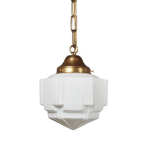 Petite Art Deco Skyscraper Pendant Light, Antique Lighting Petite Art Deco Skyscraper Pendant Light, Antique Lighting